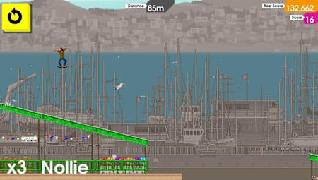 Una captura de pantalla de OlliOlli.