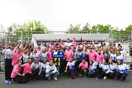 Daniel Ricciardo of Visa Cash App RB at the Canadian Grand Prix on June 9, 2024.