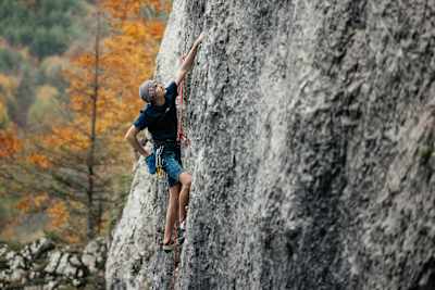 Pepa Šindel na skalách na Slovensku