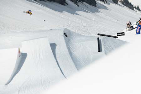 Le rider Boris Mouton lors de l'édition 2021 de Red Bull Infinite Lines.