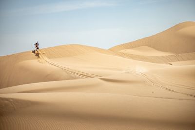 Toby Price on the 1st stage of Rally Du Maroc 2023 in Agadir, Morocco on October 14, 2023.