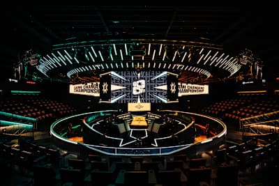  A view of the stage at the 2025 VALORANT Game Changers Championship, held at LoL Park Arena in Seoul, South Korea, on November 20, 2025. 