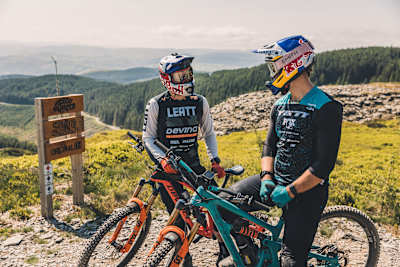 greg callaghan, richie rude, dyfi bike park, wales