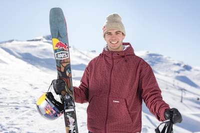 Nico Porteous poses for a portrait at Cardrona Alpine resort near Wanaka, New Zealand on August 13, 2025. 