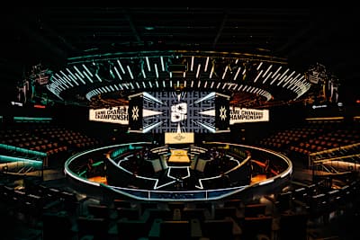 A view of the stage at the 2025 VALORANT Game Changers Championship, held at LoL Park Arena in Seoul, South Korea, on November 20, 2025. 