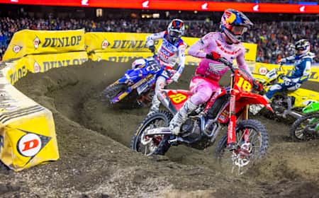 Jett Lawrence at AMA Supercross Series Round 13 at Gillette Stadium 
