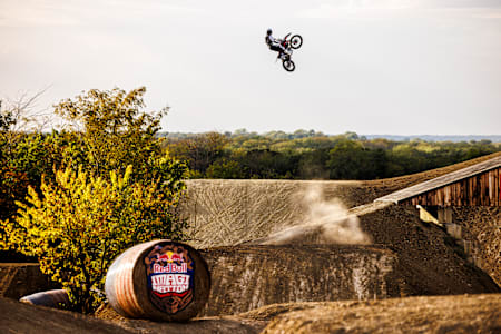 Patrick Evans hits a jump at Red Bull Imagination 2023 in Fort Scott
