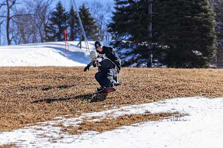 Maggie Leon and Brantley Mullins at Seven Springs at Red Bull Slide in Tour