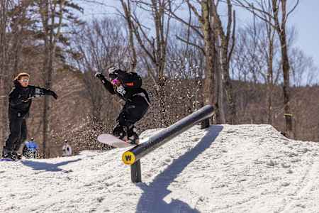 Zeb Powell at Red Bull Slide-In Tour at Killington Mountain 