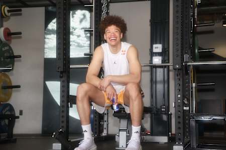 Trent Perry training at Red Bull APC