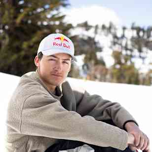 Liam Brearly posing for a portrait in Mammoth, California, USA during a Red Bull performance camp in May 2025.