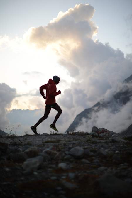 Kieren D'Souza trains in Kullu Valley in the Himalayan mountain range in the Indian state of Himachal Pradesh.
