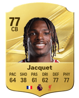 Jérémy Jacquet is one of the young defensive talents to watch out for and sign in EA Sports FC 27.