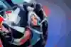 Yuki Tsunoda's new Valorant themed helmet design shot in Milton Keynes, United Kingdom on July 13, 2024 