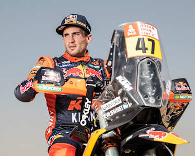 Kevin Benavides poses for a portrait during KTM Tean Announcement in Dubai, United Arab Emirates on April 9, 2021.