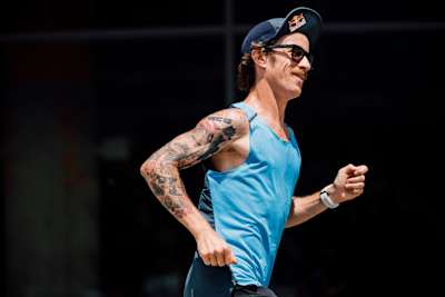 Ultra-runner Flo Neuschwander on the move.