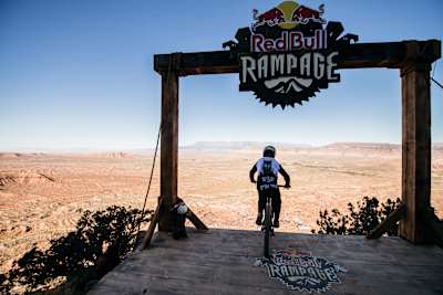Bienvenido Aguado competes at Red Bull Rampage in Virgin, Utah, USA on 25 October, 2019.