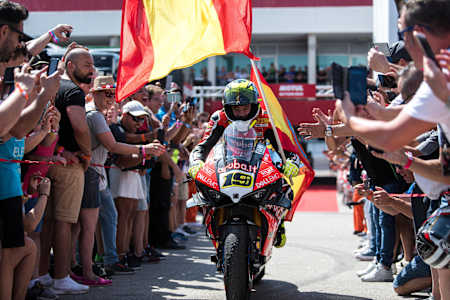 Álvaro Bautista en el WSBK de Portimao, 2019