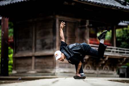 Diablo during the Red Bull Dancers Tour in Tokyo, Japan in 2019