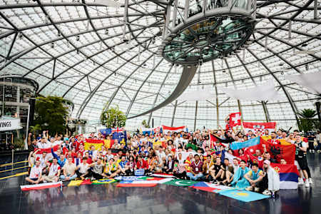 Participants at Red Bull Paper Wings World Finals 2022 in Salzburg, Austria