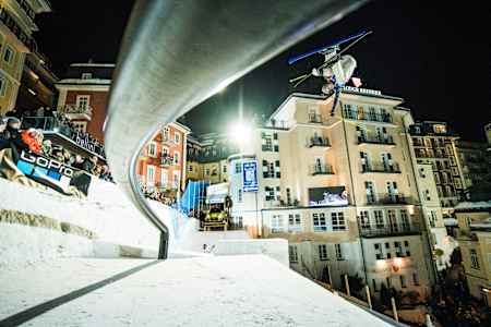 Samuel Baumgartner at Red Bull Playstreets in Bad Gastein, Austria in 2019