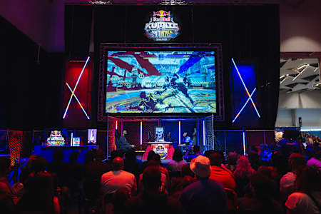 Sunny vs Mark The Shark in the finals at Red Bull Kumite South Africa Qualifier at Cape Town International Convention Centre during Comic Con , Cape Town, South Africa on April 28, 2024 