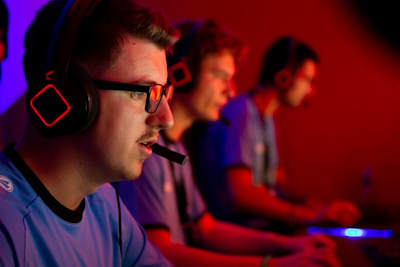 Gabriel Doujy lors des championnats du monde de GeoGuessr par équipe. 