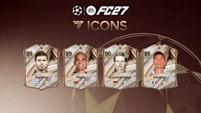 Four Icons from EA SPORTS FC 27.