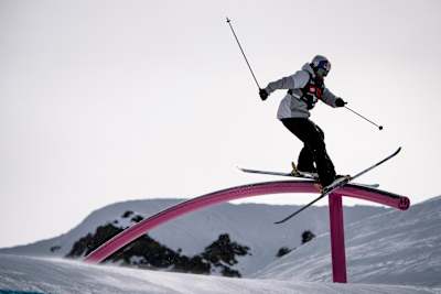Hunter at Men's Ski Slopestyle Toyota U.S. Grand Prix on Mammoth Mountain