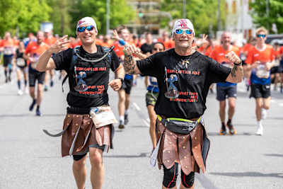 Teilnehmer beim Wings for Life World Run in München 2023.