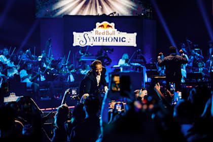 An image of Metro Boomin at Red Bull Symphonic in Los Angeles.