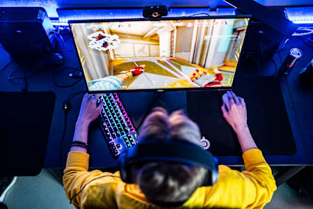 Participant during match at Red Bull Campus Clutch in Kaunas, Lithuania