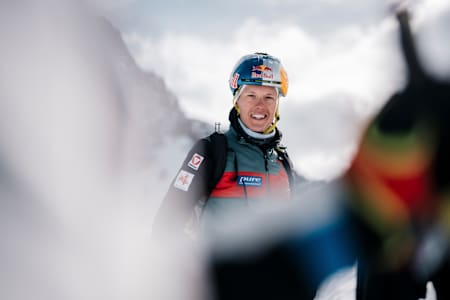 Ski mountaineer Paul Verbnjak in race gear.