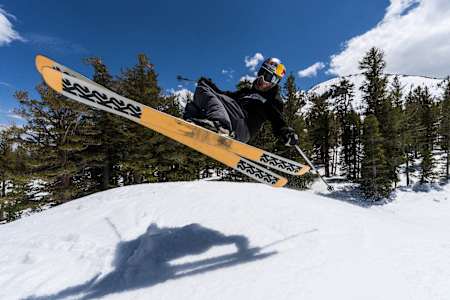 Birk Irving rides at Mammoth Mountain in Mammoth Lakes 