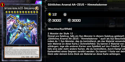 Zeus, wie er im Spiel dargestellt wird