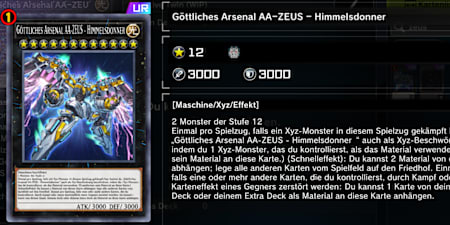 Zeus, wie er im Spiel dargestellt wird