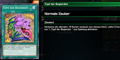 Topf der Begierden, wie er im Spiel dargestellt wird