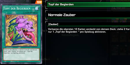 Topf der Begierden, wie er im Spiel dargestellt wird