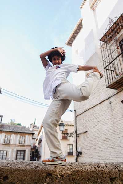 Sara, antes de participar en la semifinal del Red Bull Dance Your Style en Granada