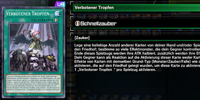 Verbotener Tropfen, wie er im Spiel dargestellt wird