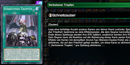 Verbotener Tropfen, wie er im Spiel dargestellt wird