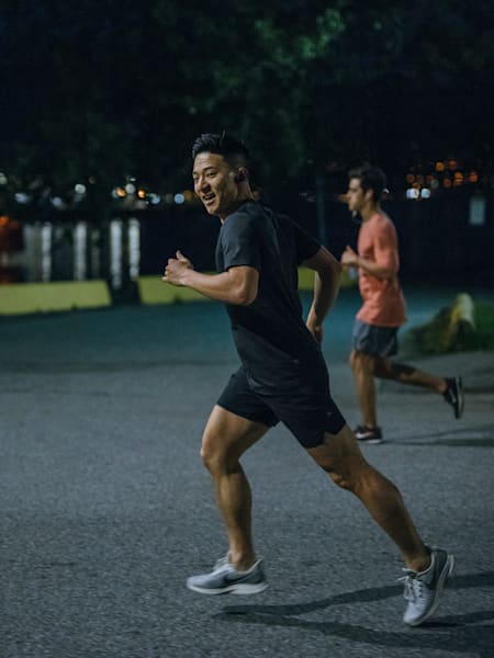 Andrew Cho seen during the sixth edition of the Wings for Life World Run - App Run in Vancouver, Canada on May 5, 2019. Cho completed the 2019 Wings For Life World Run with an impressive 12.9 km
