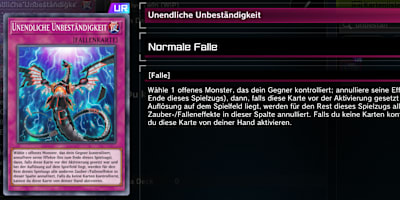 Unendliche Unbeständigkeit, wie sie im Spiel dargestellt wird