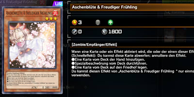 Aschenblüten, wie sie im Spiel dargestellt wird