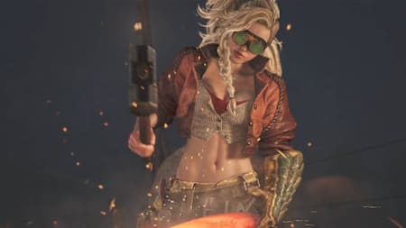 La forgeronne Gemma dans Monster Hunter Wilds.