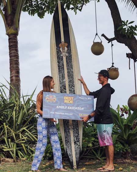 "Best Ride" winner Emily Erickson