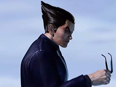 『鉄拳4』では、生還を果たした一八がスーツ姿で登場。