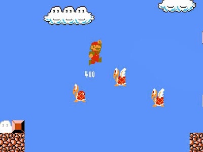 Una captura de pantalla de Super Mario Bros.: The Lost Levels.