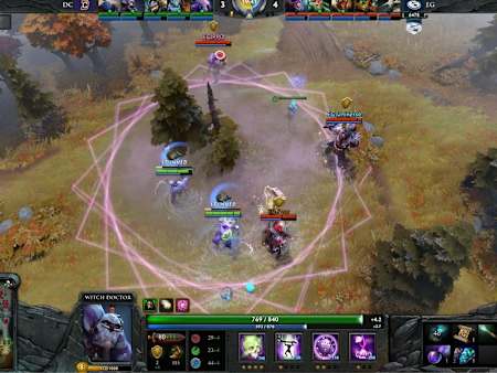 Una captura de pantalla de Dota 2.