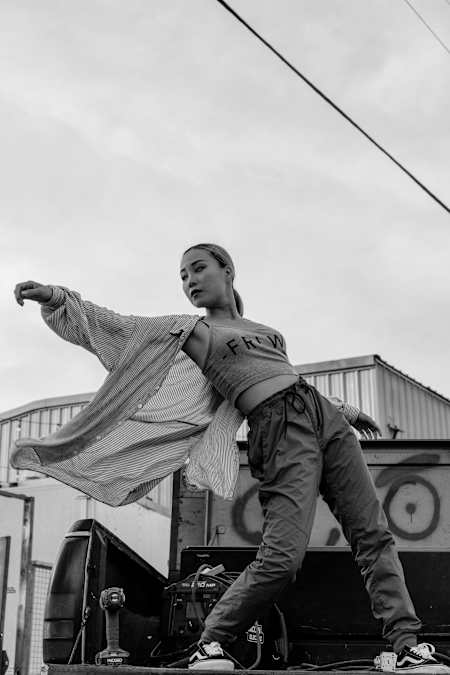 Dassy poses for a portrait at Red Bull BC One Camp in Houston in 2018
